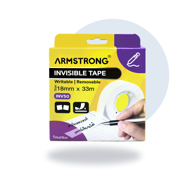 Armstrong Invisible Tape 18mm x 33mm Roll Box